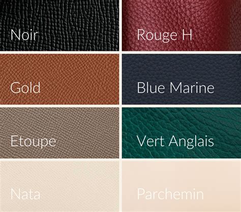 hermes color chart|most popular hermes colors.